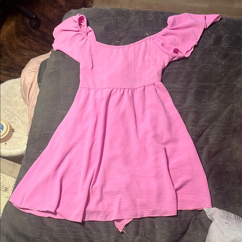 Pink backless Dress